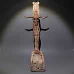 Oud-Egyptisch Hout Ptah-Sokar-Osiris. Late Periode, 664 -