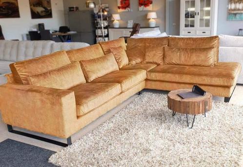 Hoekbank Naarden - hoekbanken - Beige, Huis en Inrichting, Banken | Sofa's en Chaises Longues, Nieuw, Stof