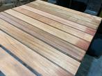 Hardhout–Jatoba– open gevel-rhombus-vlonderplank–terrasdelen, Doe-het-zelf en Verbouw, Hout en Planken, Ophalen, Minder dan 25 mm