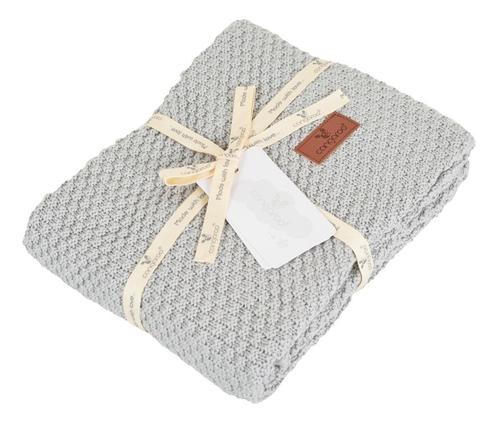 Cangaroo Popcorn Bamboe Grey 80 x 100 cm Wiegdeken 111877, Kinderen en Baby's, Dekens, Slaapzakjes en Inbakerproducten, Nieuw