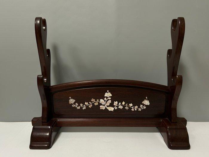 Standaard - Hout, parelmoer - Japan - zwaardenstandaard, Antiek en Kunst, Antiek | Overige Antiek