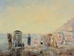 Jan Hovener (1936-2021) - A day at the beach, Antiek en Kunst, Kunst | Schilderijen | Klassiek