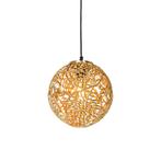 Art deco hanglamp goud - Maro, Nieuw, Art Deco, 75 cm of meer