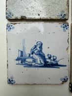Tegel (4) - 1750-1800 - Vrouw Sheppard met schapen