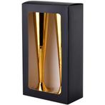 Affekdesign Nayra Gold set van 2 luxe champagne glazen van, Huis en Inrichting, Keuken | Servies, Ophalen of Verzenden, Nieuw