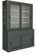 Buffetkast  ijzergrijs Petten 160cm, Huis en Inrichting, Kasten | Buffetkasten, Ophalen of Verzenden, Nieuw