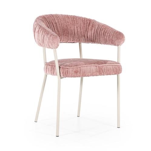 *WOONWINKEL* Eleonora Lizzy Roze Eetkamerstoel Klassiek Desi, Huis en Inrichting, Stoelen, Nieuw, Verzenden