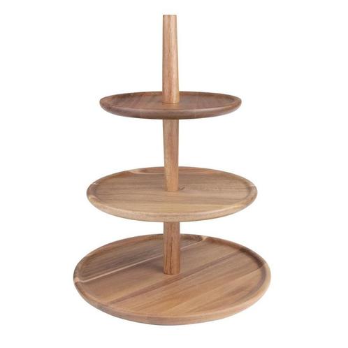 acaciahouten etagère | rond | 305(Ø) x 395(H)mm, Zakelijke goederen, Horeca | Overige, Verzenden