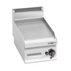 GGM Gastro | Gas bakplaat - 4 kW - Gegroefd | GGB363MG |, Verzenden, Nieuw