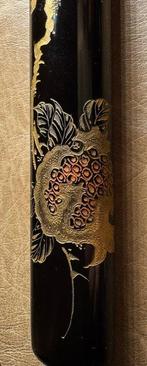 Lack-Kiseruzutsu - Urushi-laag, hout, zijde - Shoryusai -, Antiek en Kunst