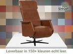 Leren relaxfauteuil Mojo elektrisch, Huis en Inrichting, Fauteuils, Nieuw, Ophalen of Verzenden, 50 tot 75 cm, Industrieel, Modern
