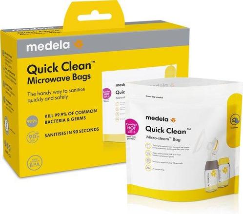 Medela Quickclean Magnetron Sterrilisatiezak - snelle en, Witgoed en Apparatuur, Magnetrons, Nieuw, Ophalen of Verzenden