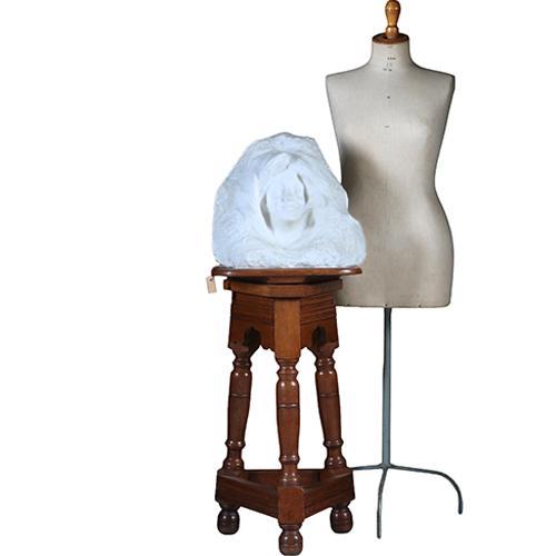 Robuuste piëdestal of atelier bok ca 1890 voor presentatie v, Antiek en Kunst, Antiek | Meubels | Tafels, Ophalen of Verzenden