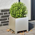 vidaXL Plantenbakken 2 st 30x30x30 cm roestvrij staal, Tuin en Terras, Verzenden, Nieuw, Metaal