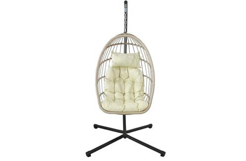 Inklapbare hangstoel buiten - ruimtebesparend en weerbest..., Huis en Inrichting, Stoelen, Nieuw, Ophalen of Verzenden