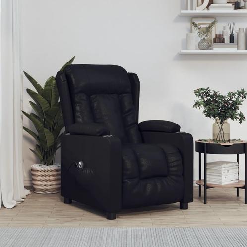 vidaXL Fauteuil elektrisch verstelbaar kunstleer zwart, Huis en Inrichting, Fauteuils, Nieuw, Verzenden