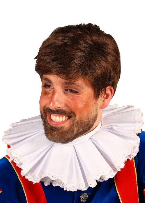 Pietenpruik Pietro Donkerbruin Stijl Haar, Diversen, Sinterklaas, Verzenden