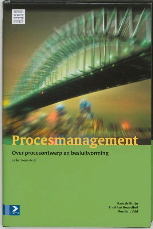Procesmanagement 9789052613970 H. de Bruijn, Boeken, Economie, Management en Marketing, Gelezen, Verzenden