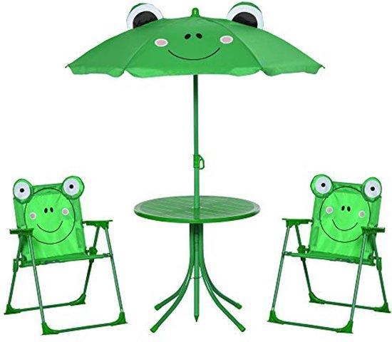 2dekans | Tuinmeubelset voor Kinderen - 4-delig Kikkerdesign, Tuin en Terras, Parasols, Zo goed als nieuw, Ophalen of Verzenden