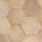 Vloertegel / wandtegel hexagon random wheat licht bruin, Keramiek, Nieuw, Ophalen of Verzenden, 10 m² of meer