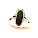Gouden vintage ring met hematiet 14 krt, Sieraden, Tassen en Uiterlijk, Ringen, Ophalen of Verzenden, Nieuw