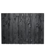 Schutting Tuinscherm Stuttgart 130x180cm zwart gespoten gren, 1 tot 2 meter, Minder dan 3 meter, Nieuw, Ophalen of Verzenden