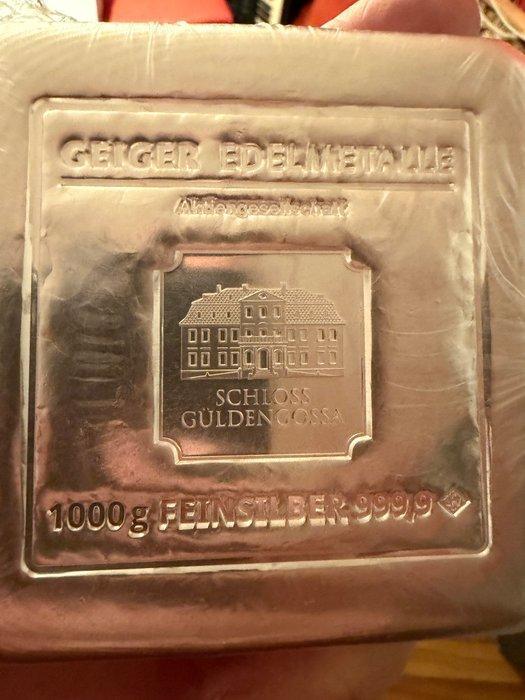 1 kilogram - Zilver .999 - Geiger Edelmetalle, Germany -, Postzegels en Munten, Edelmetalen en Baren