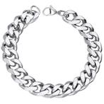 Fako Bijoux® - Schakelarmband Gourmet - Cuban Link - Staal -, Verzenden, Nieuw