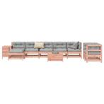 vidaXL 10-delige Loungeset massief douglas vurenhout, Verzenden, Nieuw, Loungeset