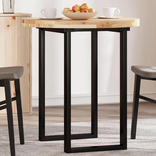 vidaXL Tafelblad rond Ø 70x4 cm massief acaciahout, Huis en Inrichting, Tafels | Eettafels, Nieuw, Verzenden