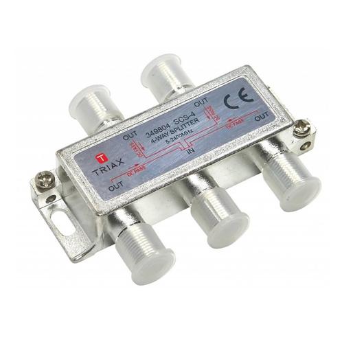 Triax SCS-4 signaal splitter 4 voudig 5-2400Mhz, Computers en Software, Netwerk switches, Nieuw, Ophalen of Verzenden