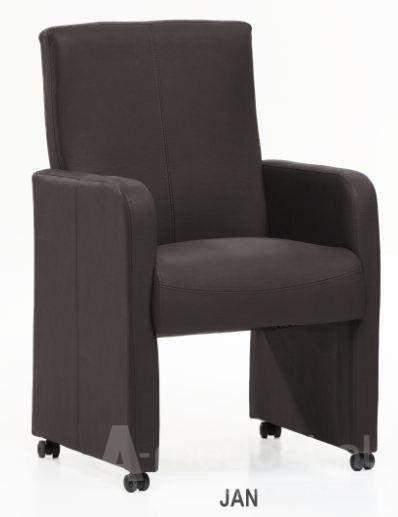 Eetkamerstoel Jan - eetkamerstoelen - Bruin, Huis en Inrichting, Stoelen, Bruin, Nieuw, Stof