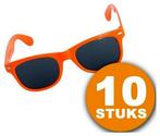 Oranje Feestbril | 10 stuks Oranje Bril Blues |, Nieuw, Verzenden