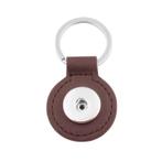 Fako Bijoux® - Sleutelhanger Voor Click Buttons - Leder Rond, Verzenden, Nieuw