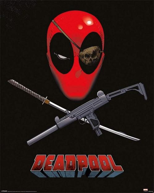 Poster Deadpool Eye Patch 40x50cm, Verzamelen, Posters, Nieuw, A1 t/m A3, Verzenden