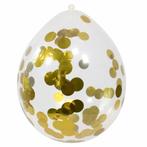 Confetti ballon met gouden confetti - 4 stuks, Kleding | Dames, Ophalen of Verzenden, Nieuw