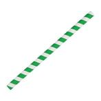 Papieren smoothie rietjes - 21 cm - Groen / wit - 250 stuks, Verzenden
