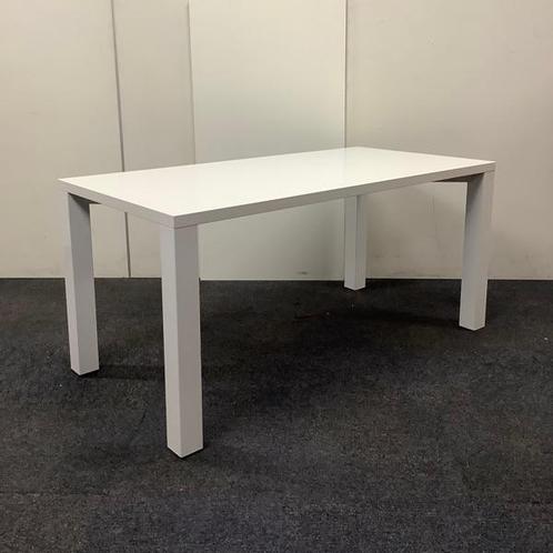 Tweedehands design tafel Twinform 160x80 cm, hoogglans wit, Huis en Inrichting, Tafels | Eettafels, Gebruikt, Ophalen of Verzenden