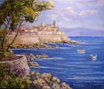 R. Vincent (1954) - Vue sur Antibes en Provence cote dAzur