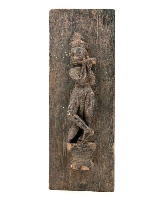 Beeld, Krishna Venu Gopala - 19th c. - 35 cm - Hout, Antiek en Kunst, Kunst | Niet-Westerse kunst