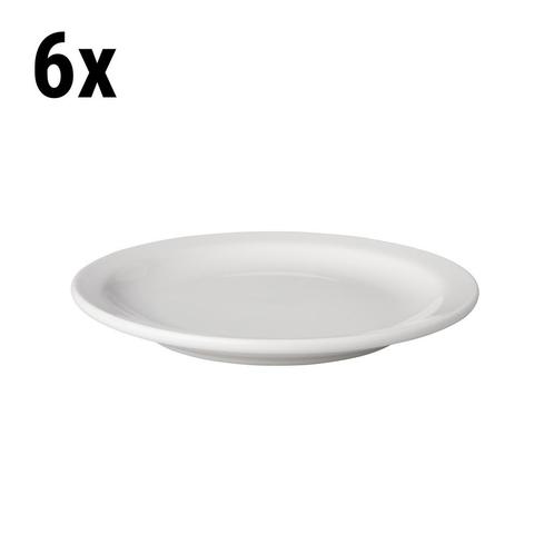 GGM Gastro | (6 stuks) BUDGETLINE - Bord - plat Mammoet - Ø, Huis en Inrichting, Keuken | Servies, Effen, Nieuw, Bord(en), Verzenden