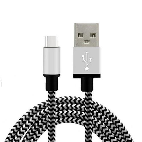 2 meter Extra Sterke NYLON Type C USB kabel voor de Samsung, Telecommunicatie, Mobiele telefoons | Telefoon-opladers, Verzenden