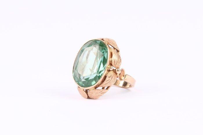 Ring - 14 karaat Geel goud Apatiet, Sieraden, Tassen en Uiterlijk, Ringen