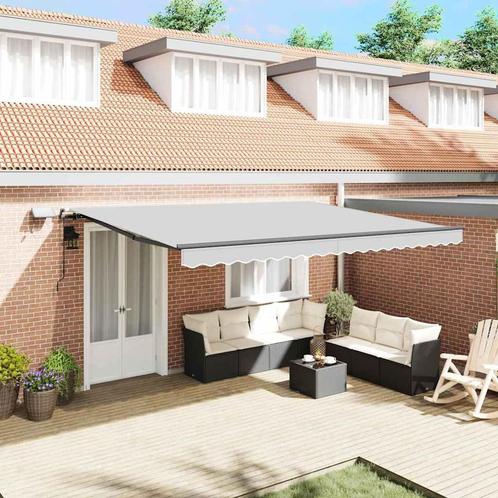 vidaXL Markies met Antraciet 4 × 3 m Metaal, Tuin en Terras, Zonneschermen, Nieuw, Verzenden