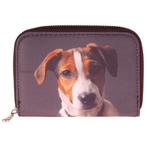 Portemonnee jack russel NIEUW, Sieraden, Tassen en Uiterlijk, Ophalen of Verzenden, Nieuw, Bruin