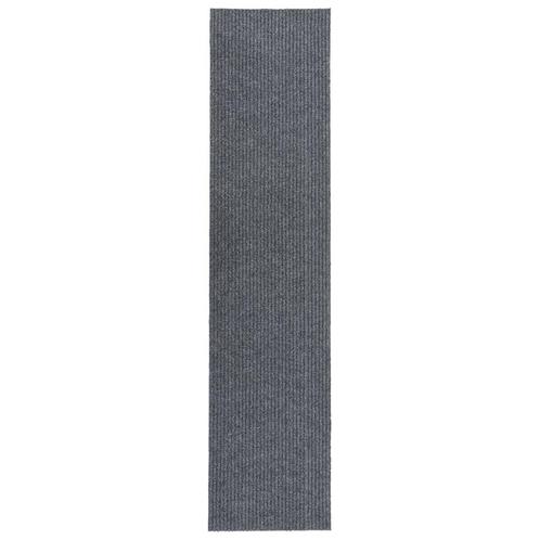 vidaXL Droogloopmat 100x450 cm grijs, Huis en Inrichting, Stoffering | Tapijten en Kleden, Grijs, Nieuw, Verzenden