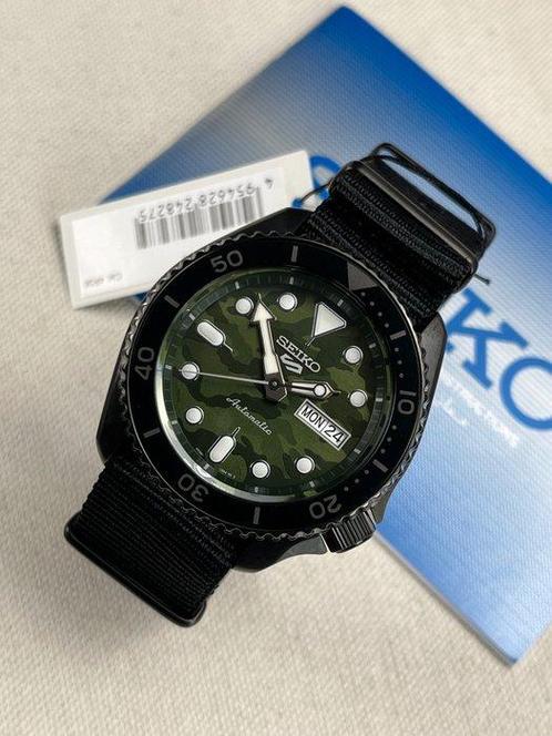 Seiko - 5 Sports Automatic -  Camo - Seiko 5 Automatic, Sieraden, Tassen en Uiterlijk, Horloges | Heren