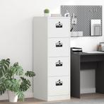 vidaXL Bestandenkast 2 pcs Wit 44 x 50 x 106,5 cm, Huis en Inrichting, Kasten | Overige, Verzenden, Nieuw