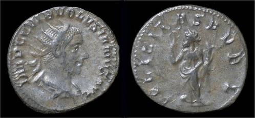251-253ad Roman Volusian Ar antoninianus Felecitas standi..., Postzegels en Munten, Munten | Europa | Niet-Euromunten, Verzenden