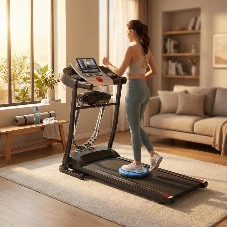 Loopband 110kg | Verstelbaar | A-kwaliteit | Beste Prijs, Sport en Fitness, Fitnessapparatuur, Buik, Nieuw, Kunststof, Loopband